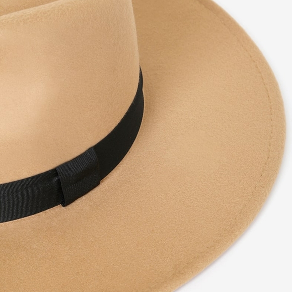 "So Many Words" LULUS Tan Fedora Structured Wide Brim Bohemian Hat (NWT) - Picture 10 of 16